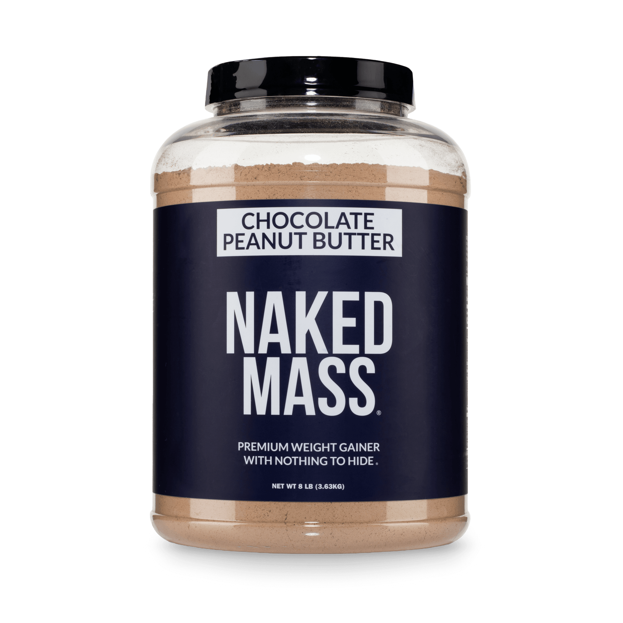 Chocolate Peanut Butter Mass Gainer Protein Supplement | Naked Mass - 8LB
