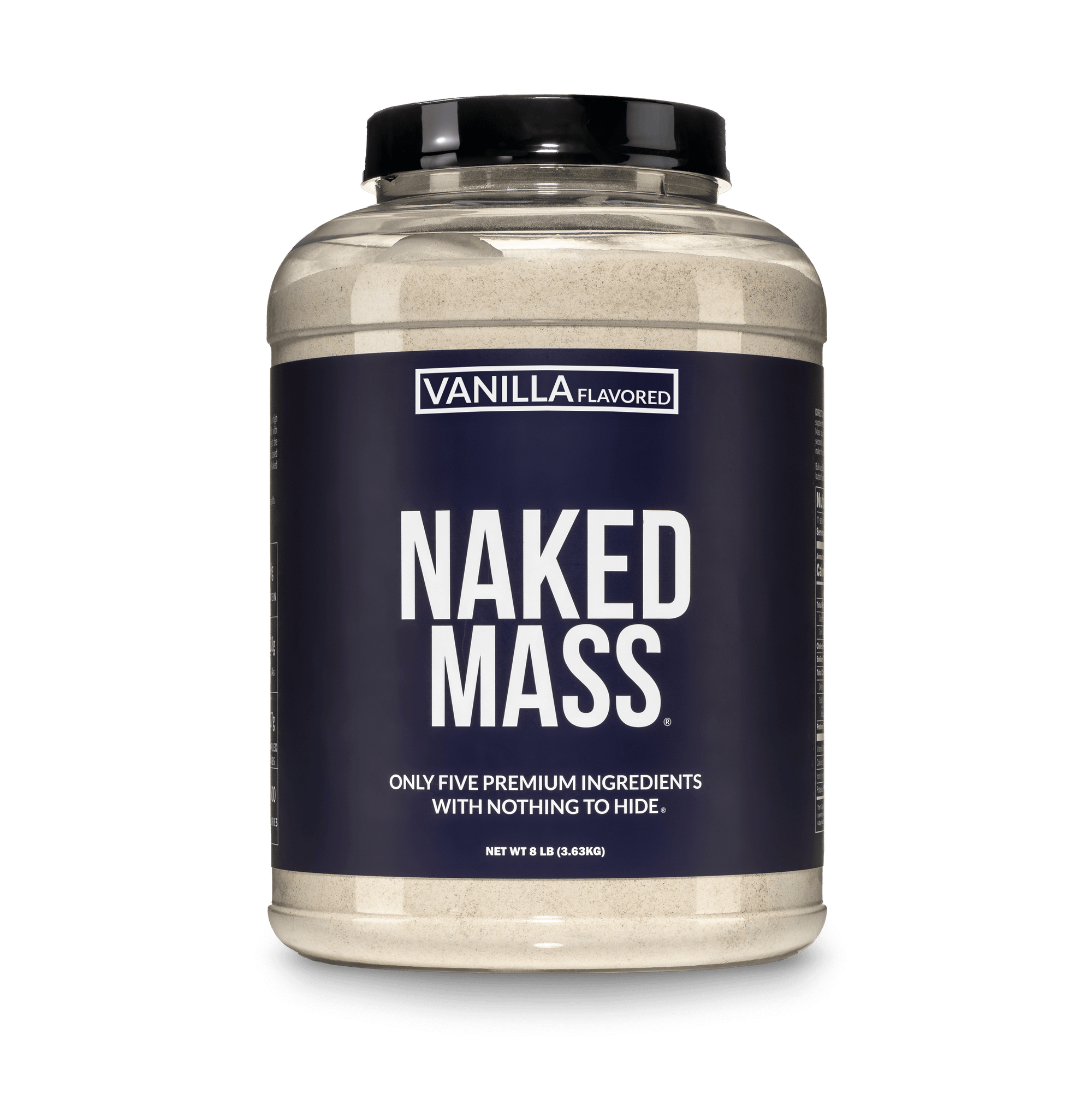 Vanilla Mass Gainer Protein Supplement | Naked Vanilla Mass - 8LB