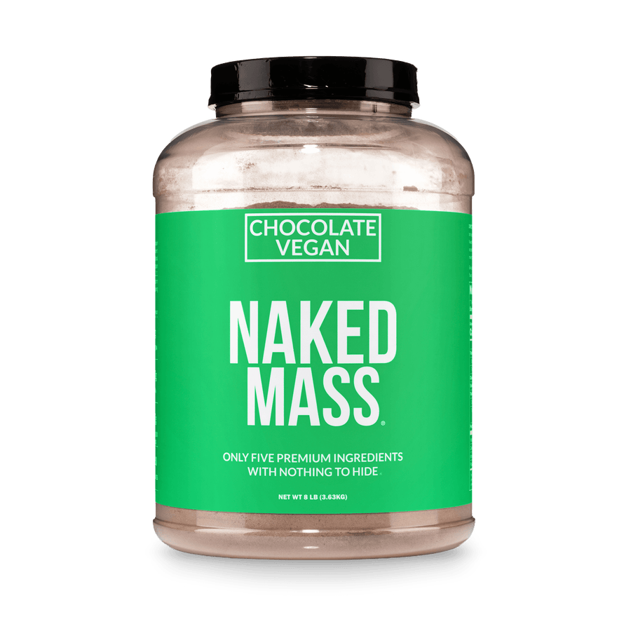 Chocolate Vegan Mass Gainer Supplement | Naked Vegan Mass - 8LB