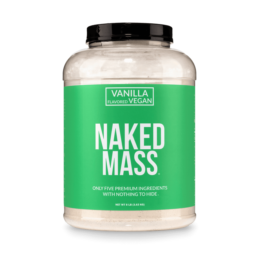 Vanilla Vegan Mass Gainer Supplement | Naked Vegan Mass - 8LB