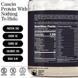 vanilla casein nutrition facts
