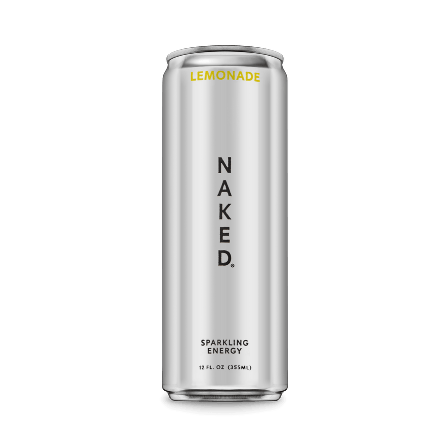 Lemonade Naked Sparkling Energy | Clean Energy Drink - 12 Cans