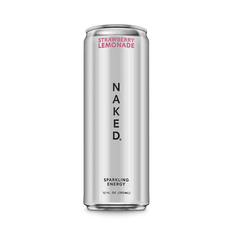 Strawberry Lemonade Naked Sparkling Energy | Clean Energy Drink - 12 Cans