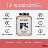  grass-fed whey protein powder strawberry