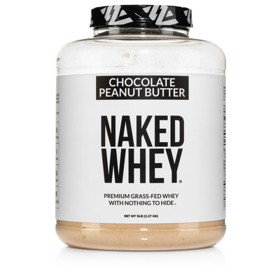 Chocolate Peanut Butter Whey Protein Powder | Naked Whey - 5LB