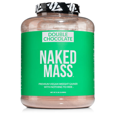 Double Chocolate Vegan Weight Gainer Supplement | Naked Vegan Mass - 8LB