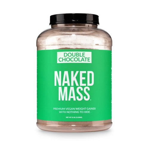 Supplément de gain de poids végétalien au double chocolat | Naked Vegan Mass - 8LB