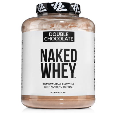 Double Chocolate Whey Protein Powder | Naked Whey - 5LB