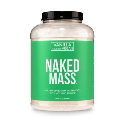 Suplemento vegano para aumentar de peso con sabor a vainilla | Naked Vegan Mass - 8 libras