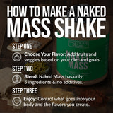 Chocolate Vegan Mass Gainer Supplement | Naked Vegan Mass - 12LB