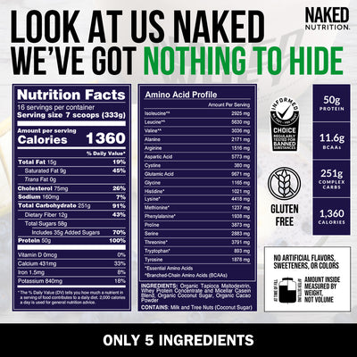 chocolate mass gainer nutrition facts bulk