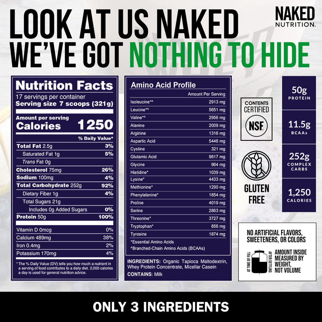 whey protein weight gainer nutrition