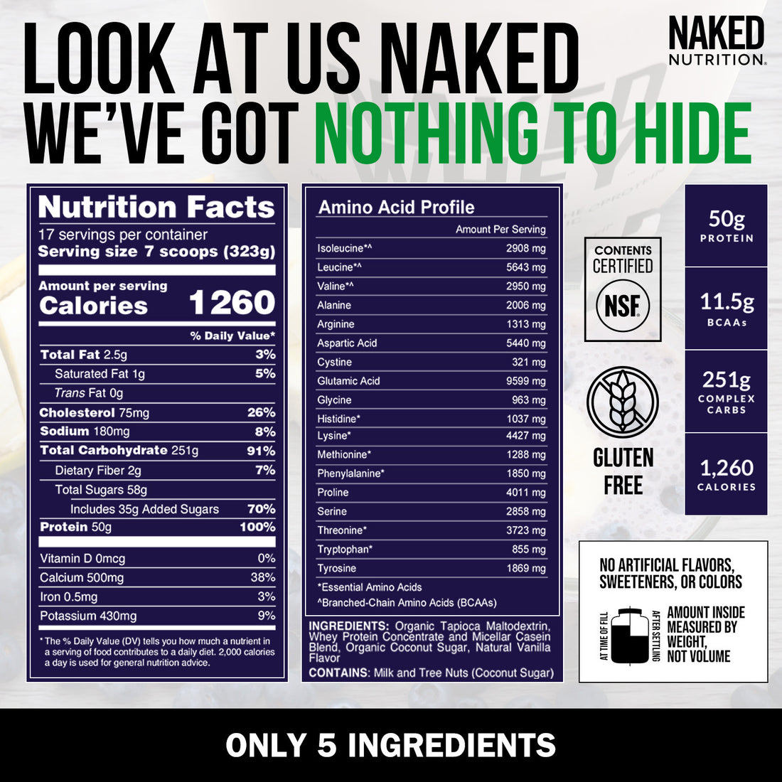 vanilla weight gainer nutrition bulk