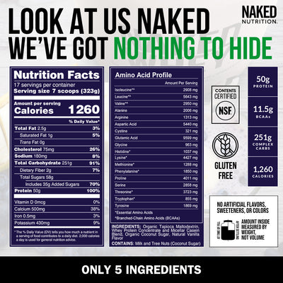 vanilla weight gainer nutrition bulk