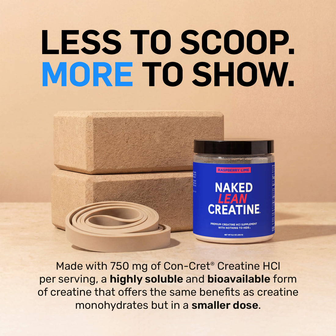 Raspberry Lime Creatine HCl Powder | Naked Lean Creatine - 231g