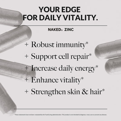 Daily Zinc Supplement | Naked Zinc Carnosine - 60 Capsules