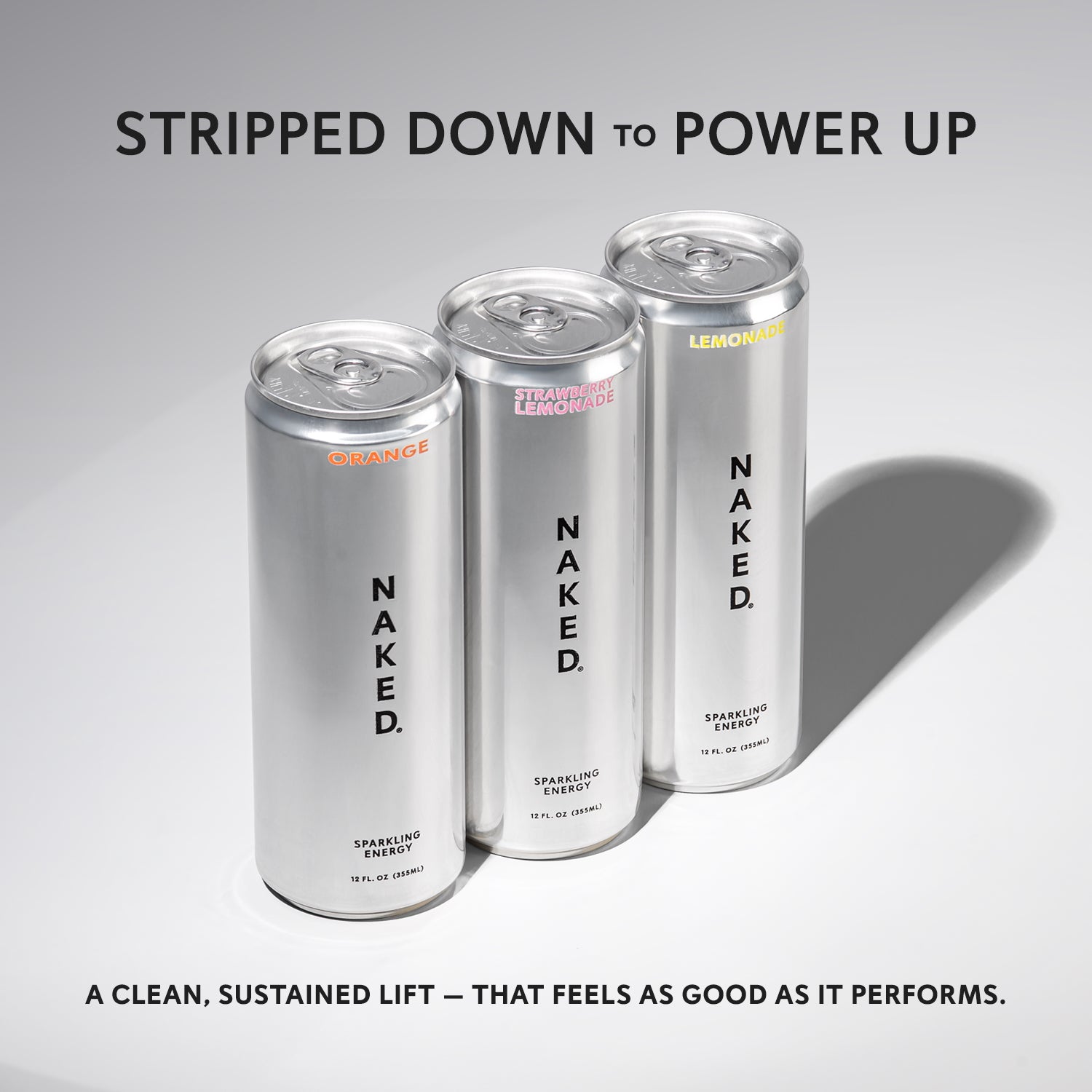 Strawberry Lemonade Naked Sparkling Energy | Clean Energy Drink - 12 Cans - Image 8