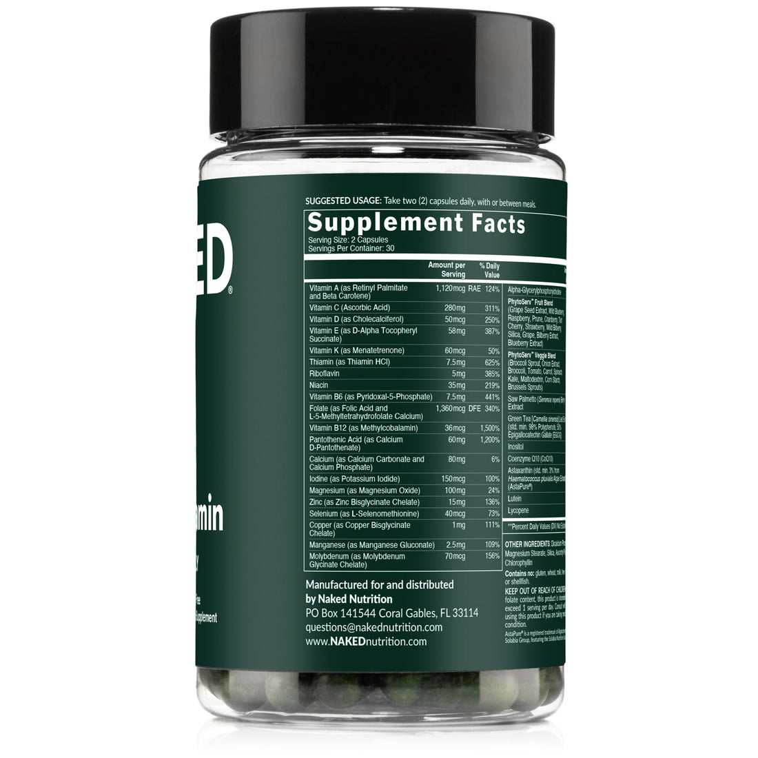 Multivitamínico para hombres | Naked Men's Multi - 60 cápsulas