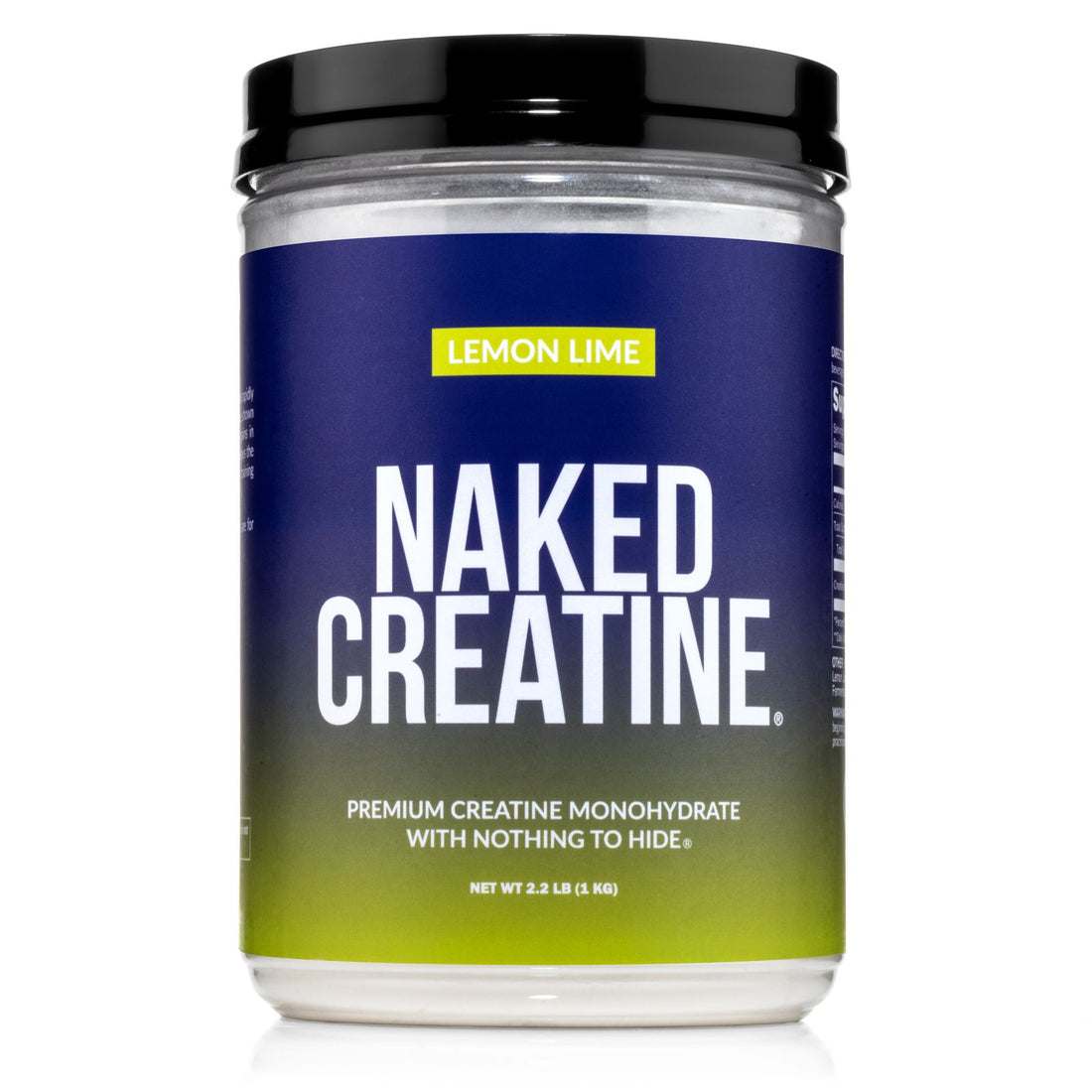 Lemon Lime Creatine Monohydrate Powder | Naked Creatine - 2.2LB