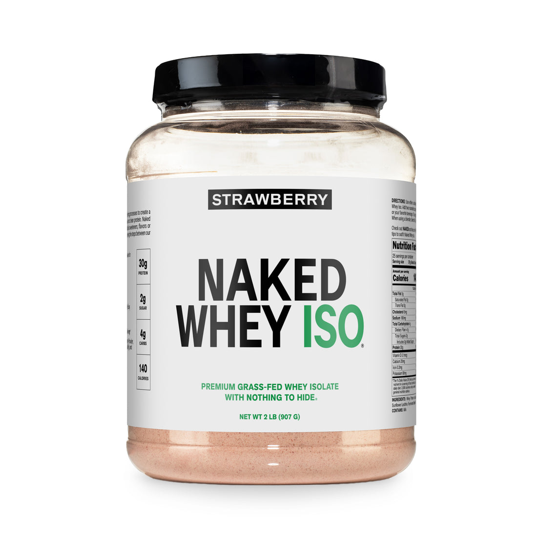 strawberry whey isolate protein powder 2LB