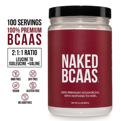 Branched Chain Amino Acids | Naked BCAAs - 100 Servings