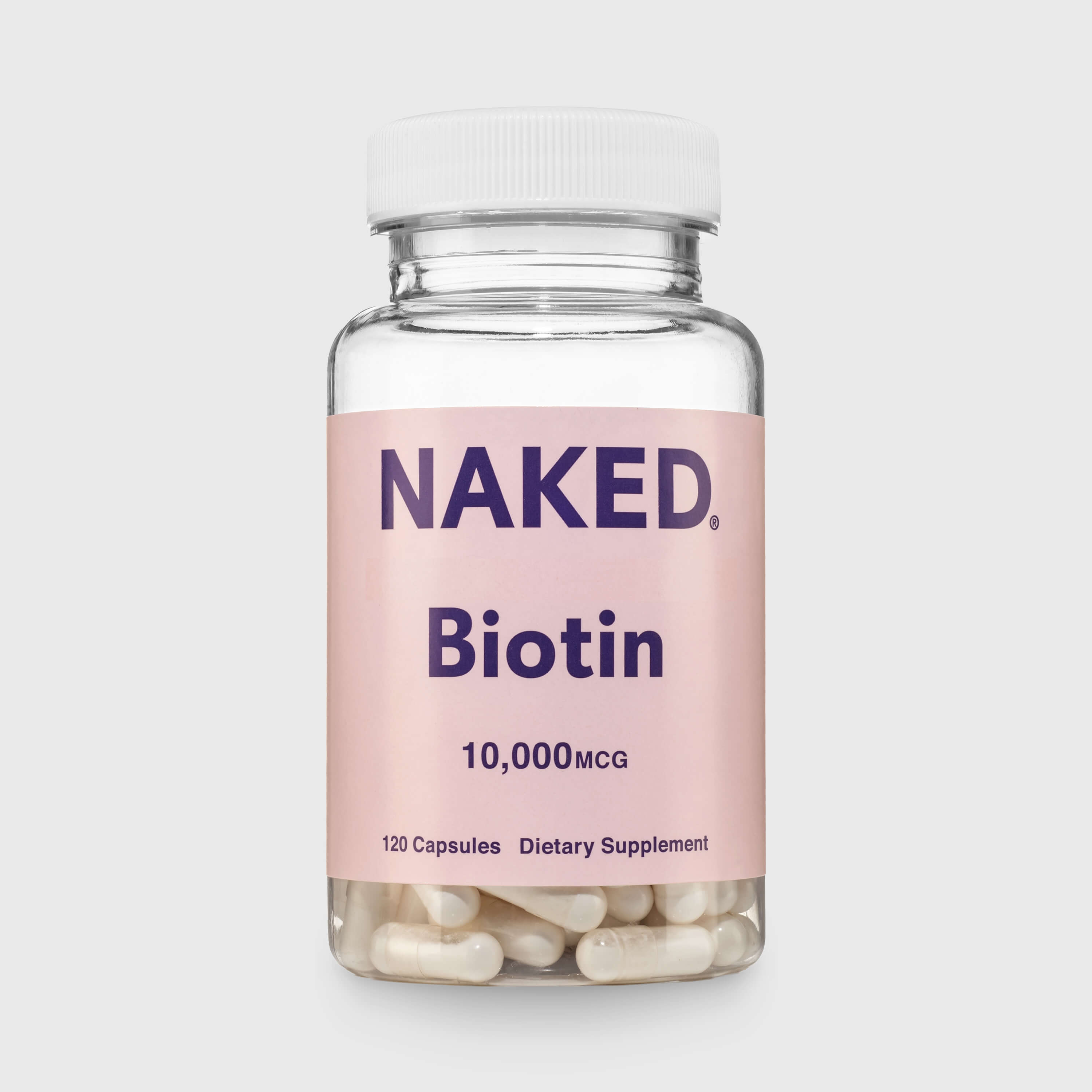 Daily Biotin Supplement | Naked Biotin - 120 Capsules