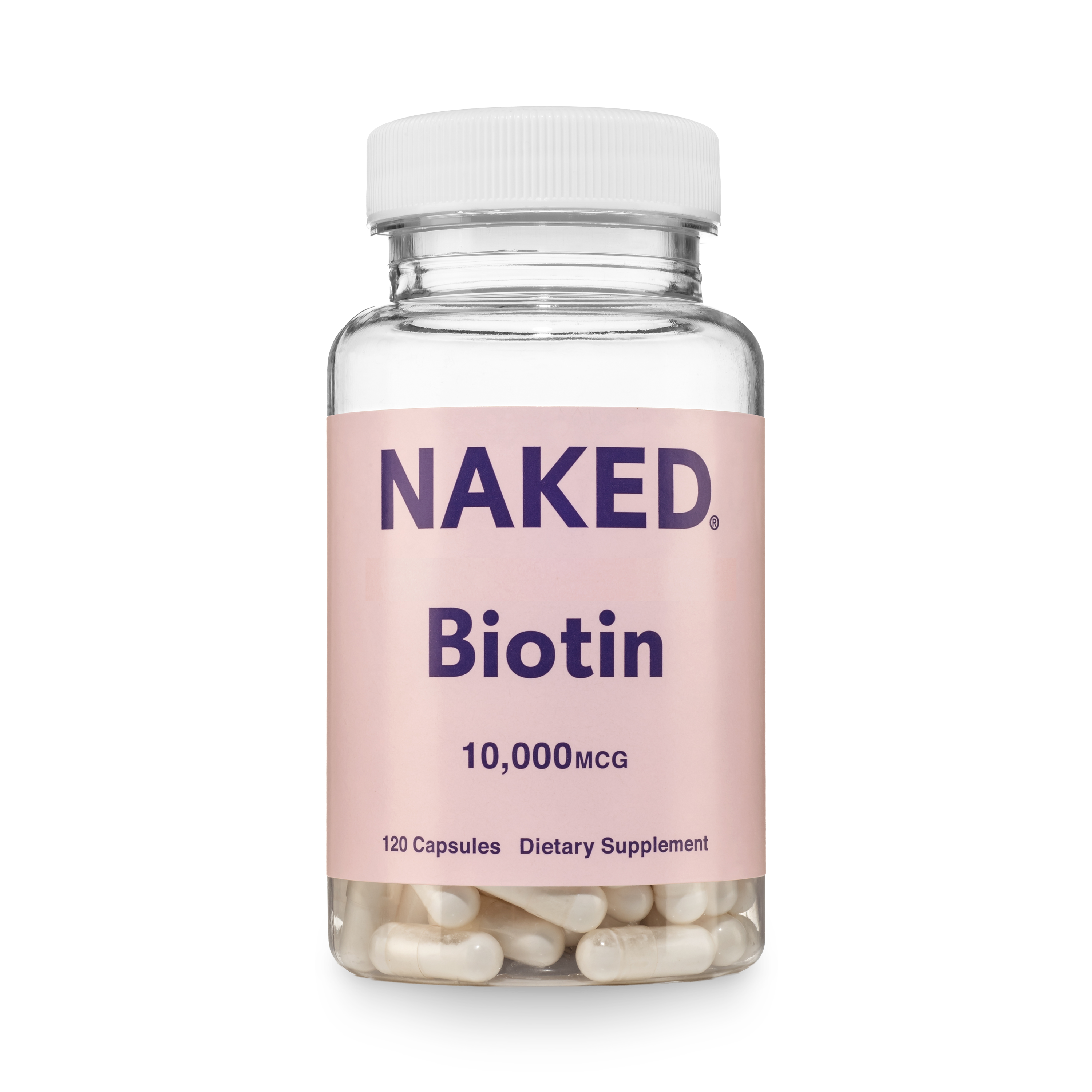Daily Biotin Supplement | Naked Biotin - 120 Capsules