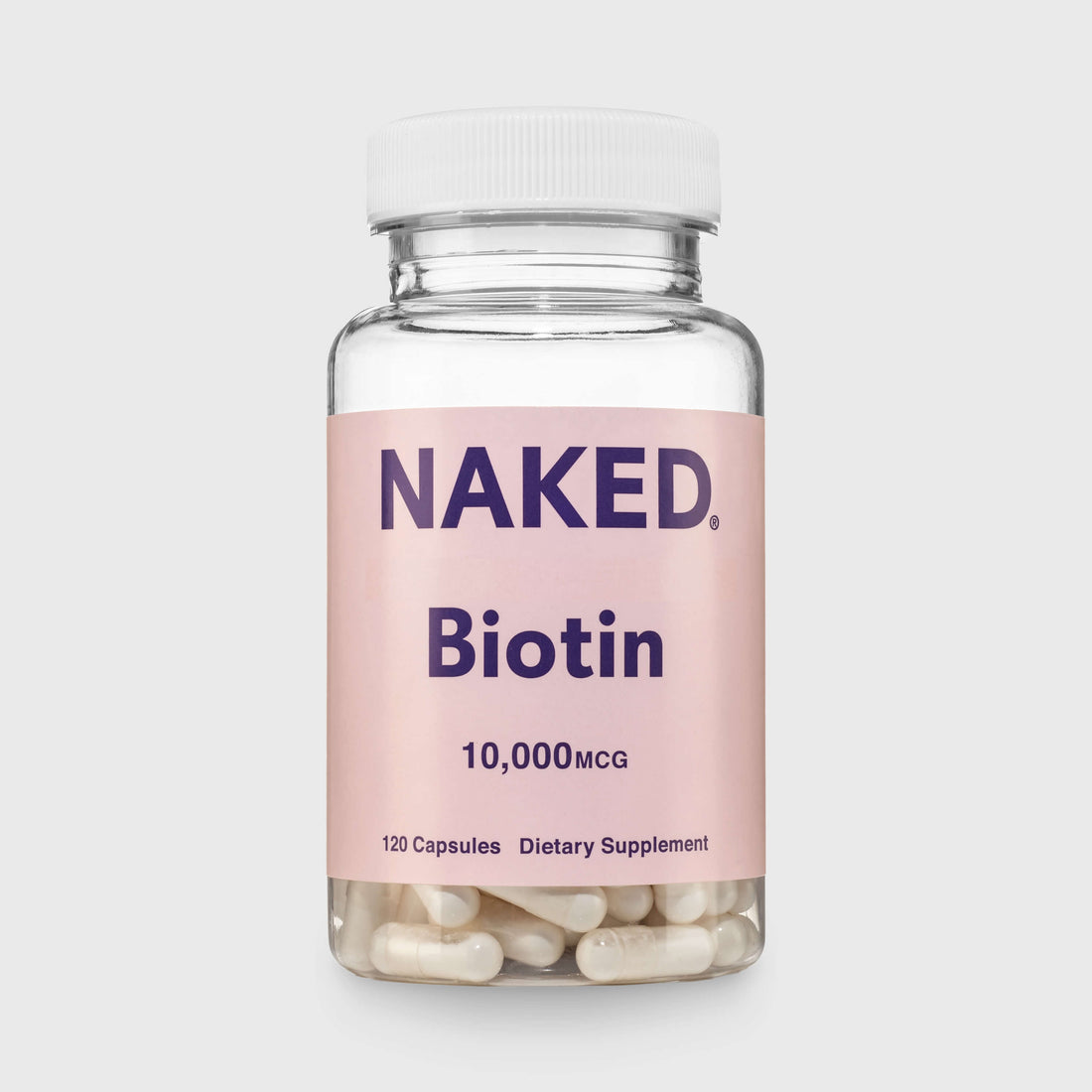 Daily Biotin Supplement | Naked Biotin - 120 Capsules