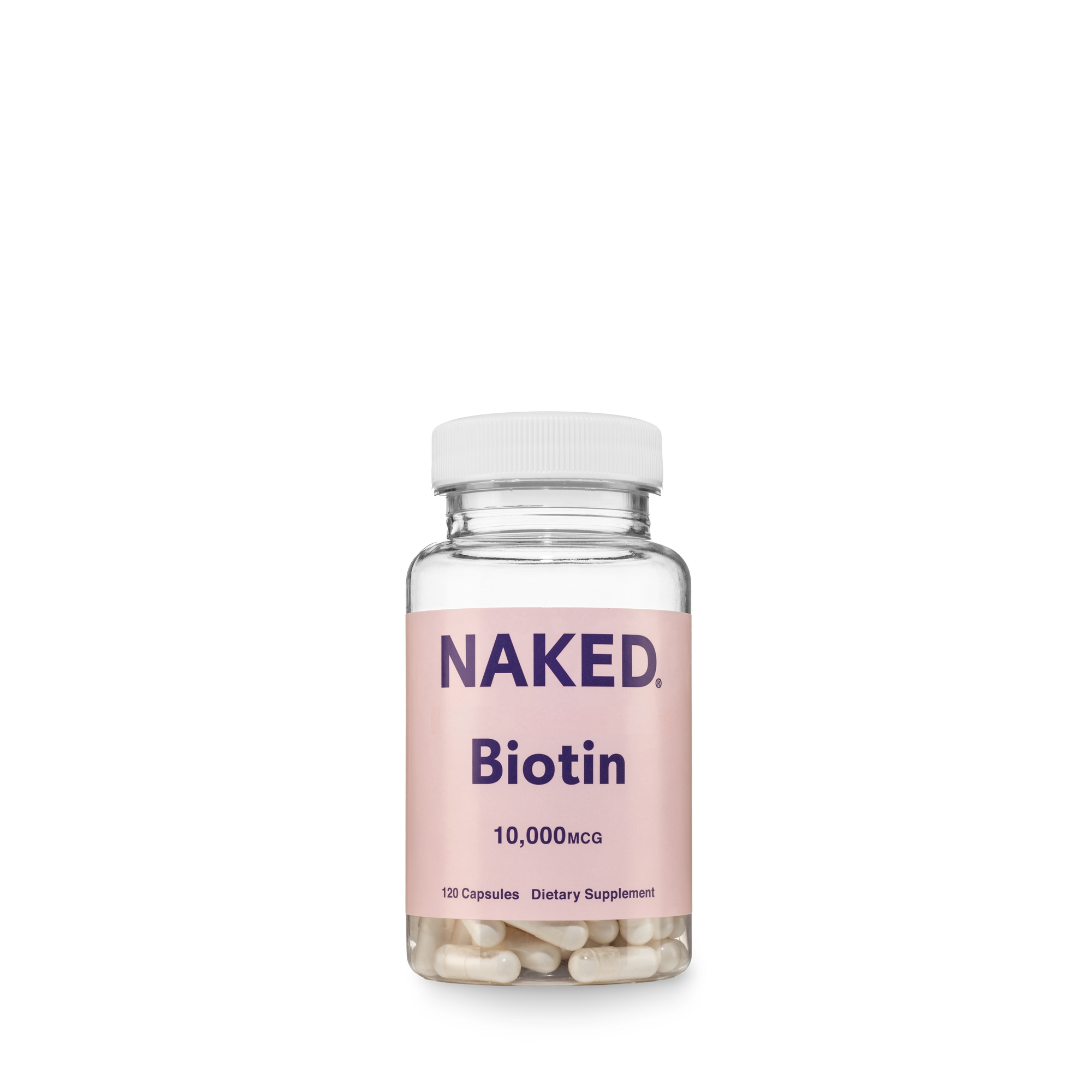 Daily Biotin Supplement | Naked Biotin - 120 Capsules