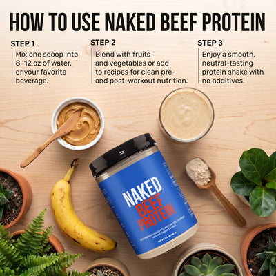 Proteine del Manzo in Polvere | Naked Beef Protein - 1,1LB