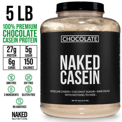 Chocolate Casein Protein Powder - 5LB