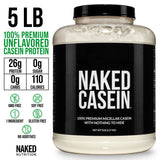 Micellar Casein Protein Powder | Naked Casein - 5lb