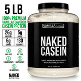 Proteína en polvo de caseína de vainilla | Naked Vanilla Casein 5LB