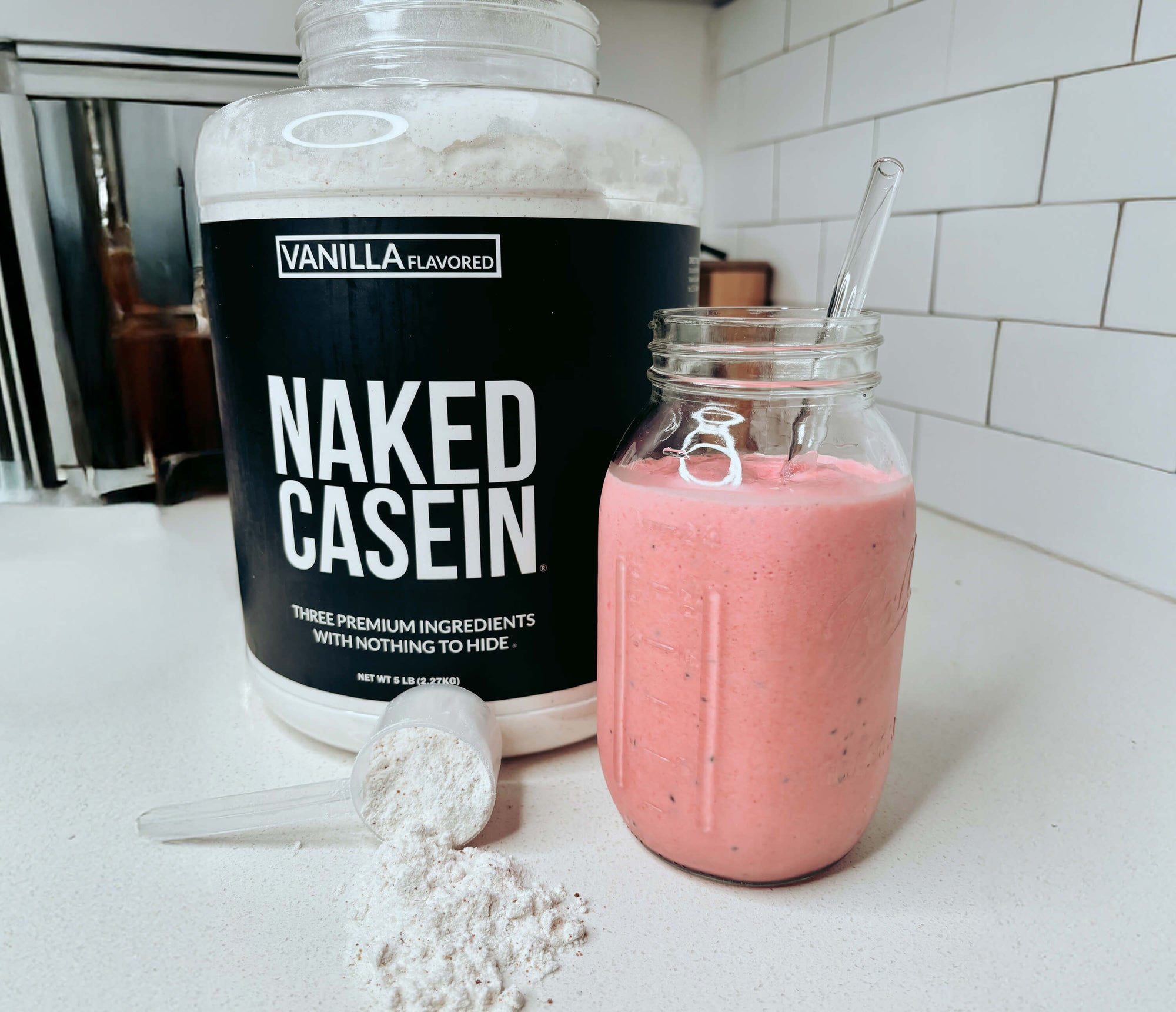 Mix two scoops into 6-10oz of milk, water or your favorite beverage. Add fruits, vegetables, or other flavors to enhance the taste.