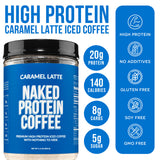 Caramel Latte Protein Iced Coffee | Naked Protein Coffee - 17 Servings
