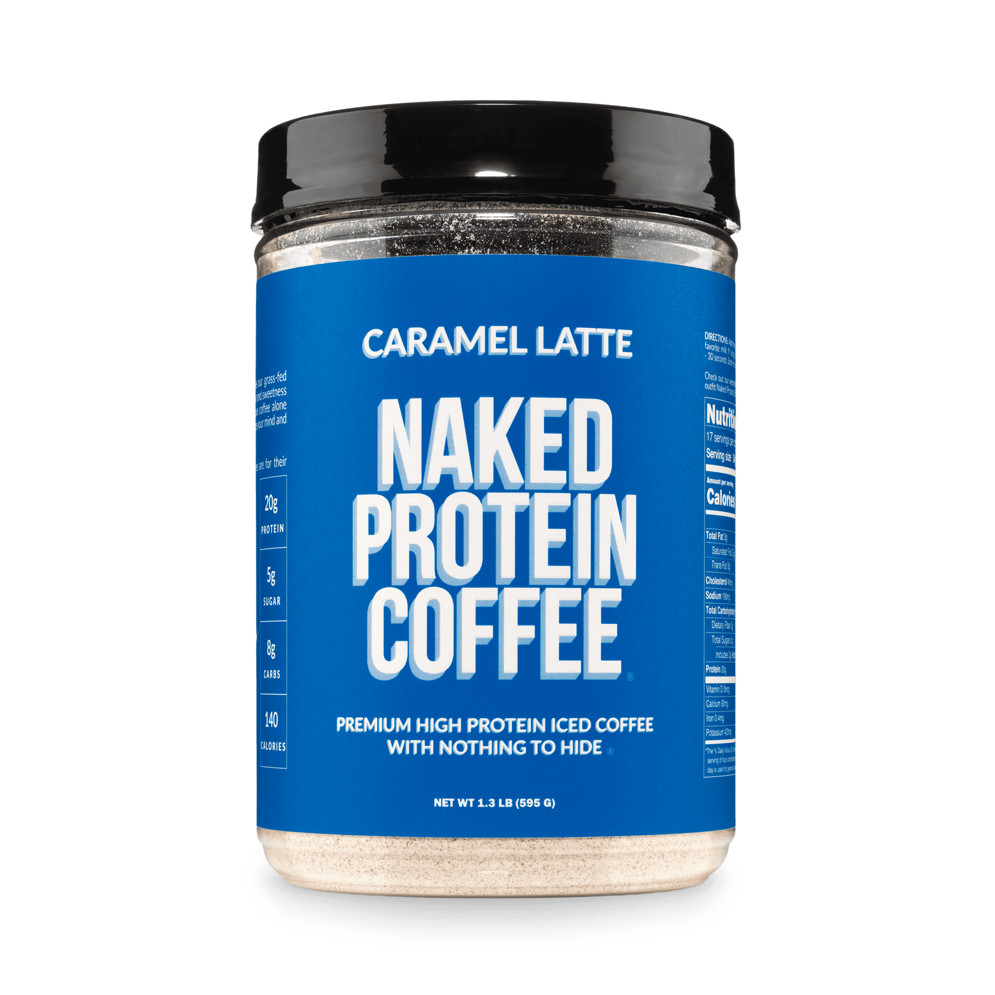 Caramel Latte Protein Iced Coffee | Naked Protein Coffee - 17 Servings