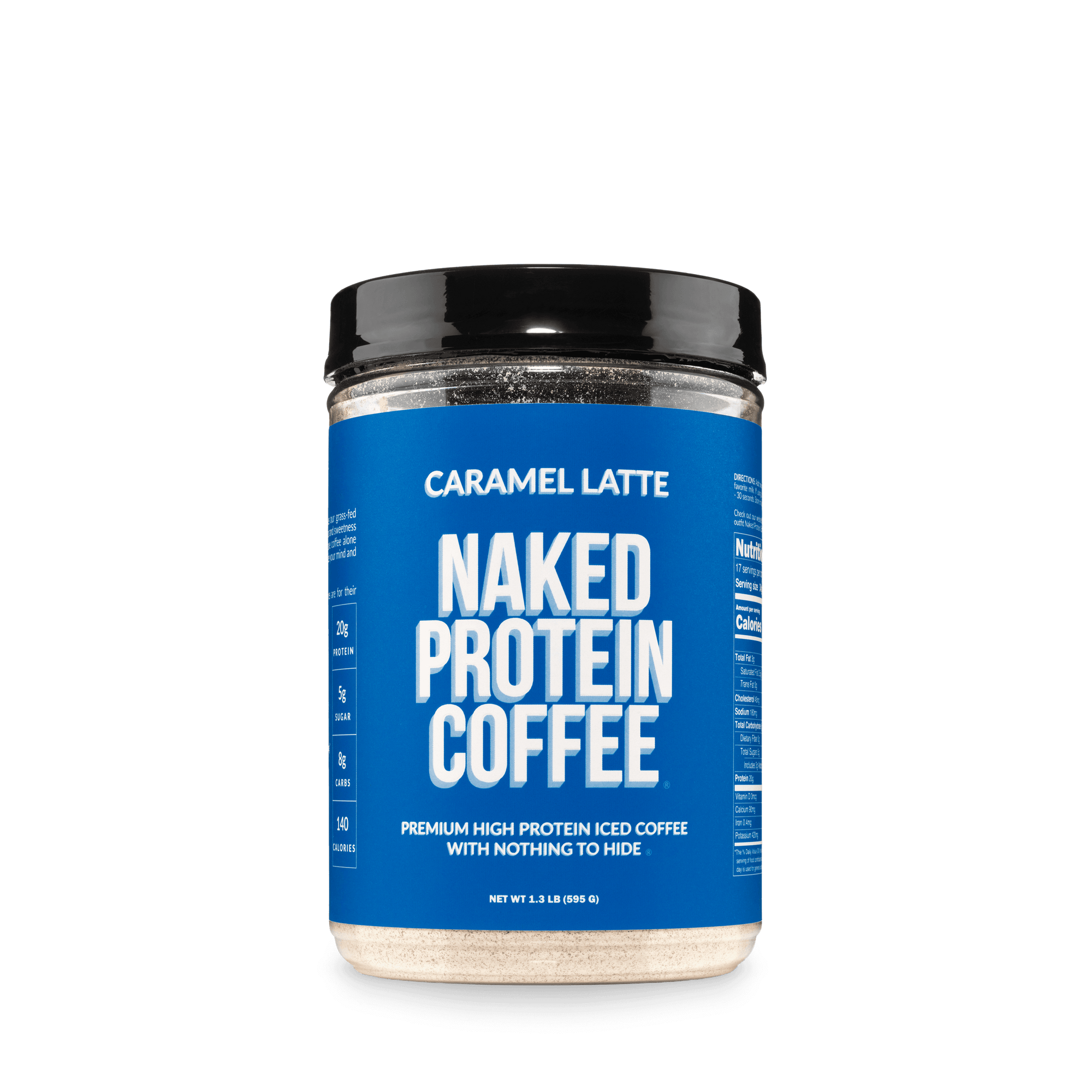 Caramel Latte Protein Iced Coffee | Naked Protein Coffee - 17 Servings