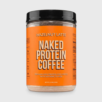Hazelnut Latte Protein Iced Coffee | Naked Protein Coffee - 17 Servings