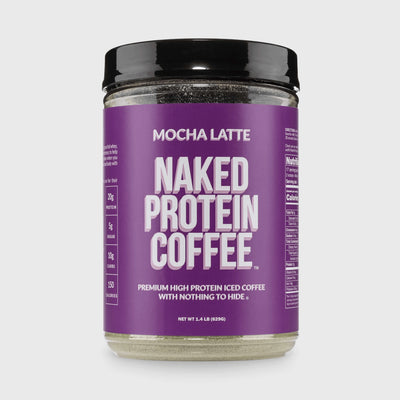 Café helado con proteína y moca latte | Café proteico Naked - 17 porciones 