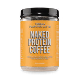 Café helado proteico con leche y vainilla | Café proteico Naked - 17 porciones