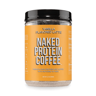 Café helado proteico con leche y vainilla | Café proteico Naked - 17 porciones