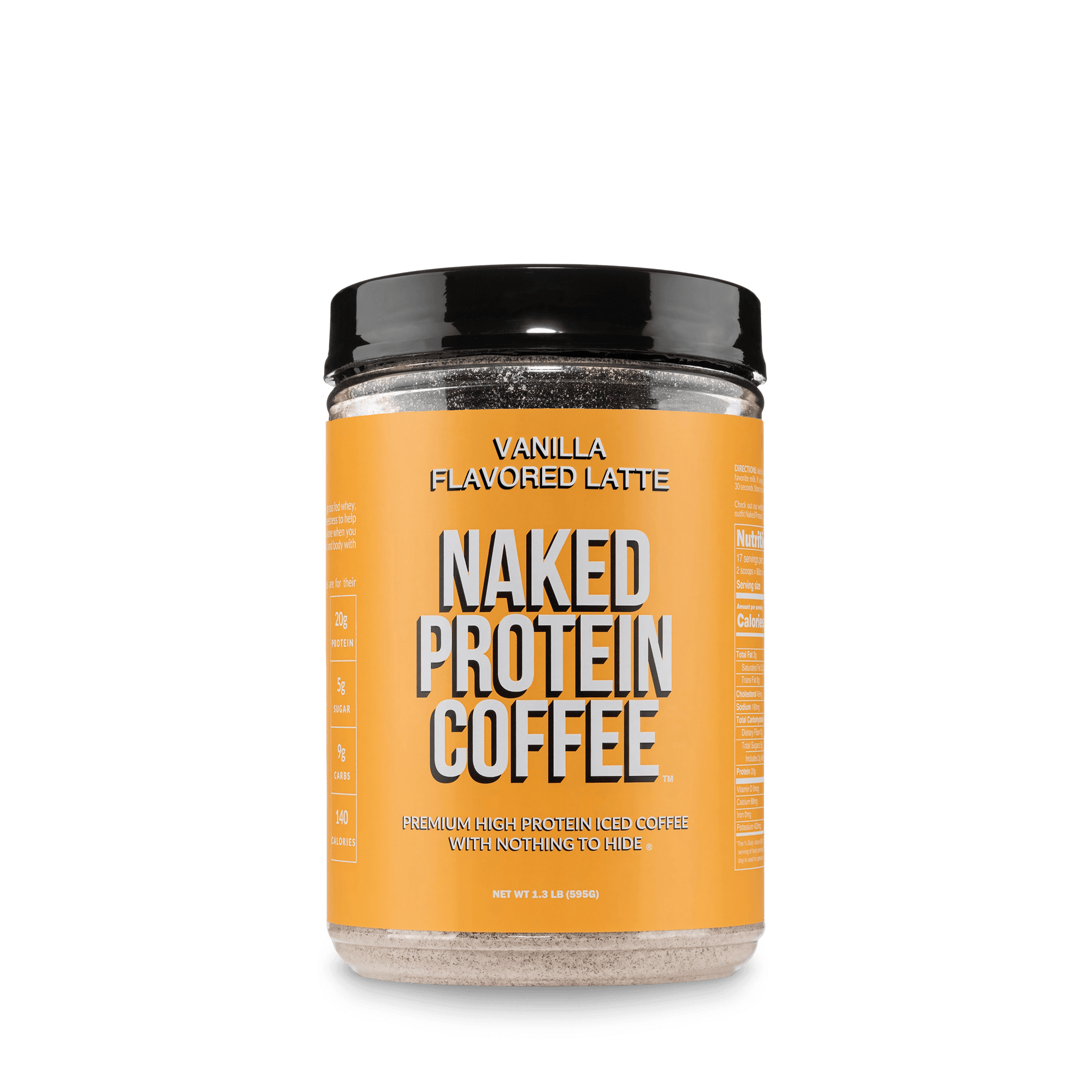 Vanilla Latte Protein Iced Coffee | Naked Protein Coffee - 17 Servings