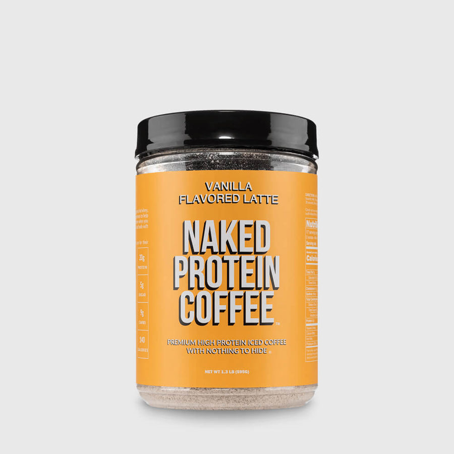 Café helado proteico con leche y vainilla | Café proteico Naked - 17 porciones