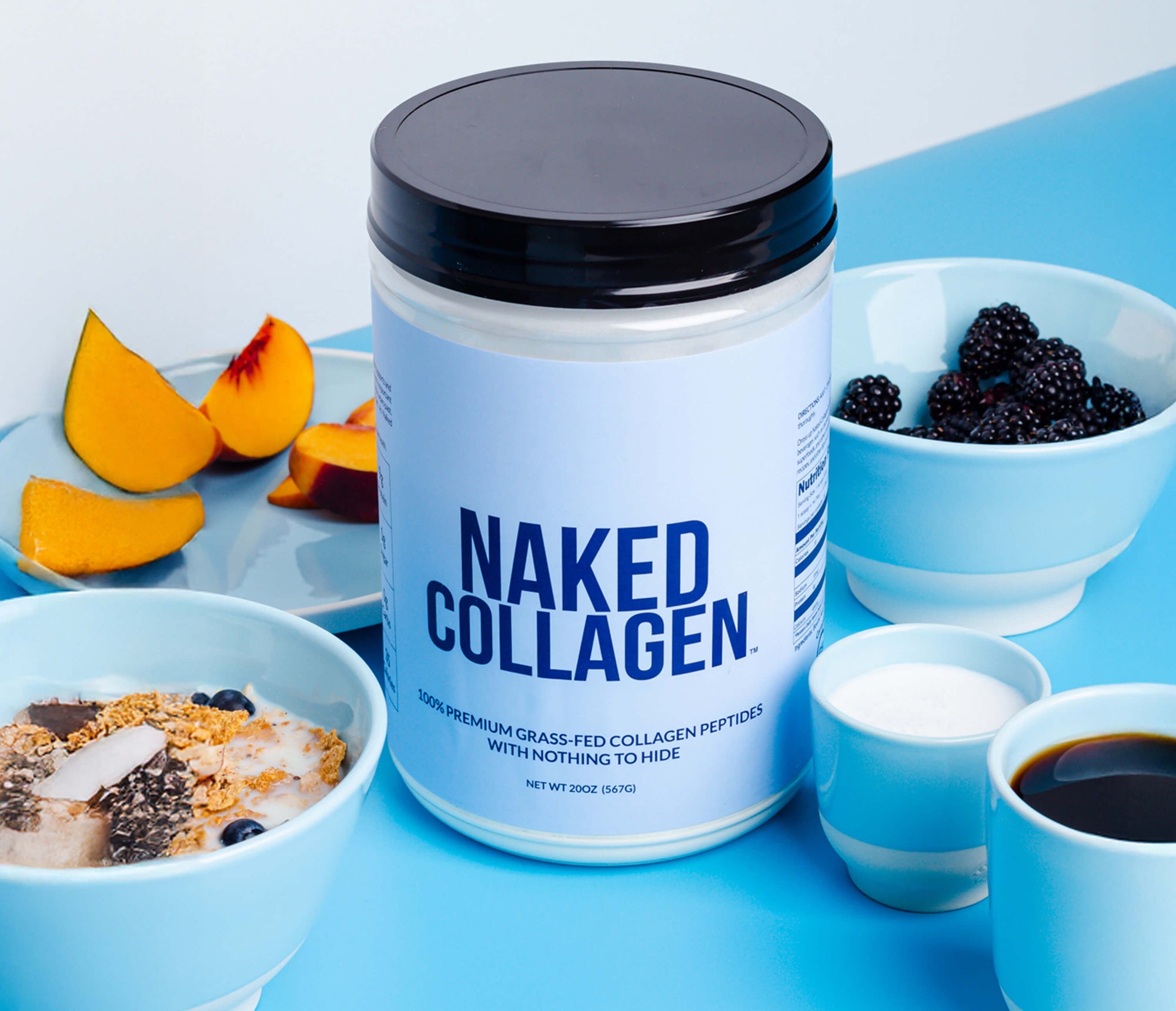 Add a Naked Collagen packet to coffee, smoothies, or baking. Best used first thing in the morning or before bed.