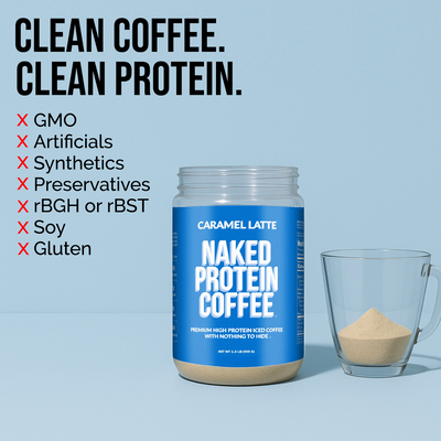 high protein caramel coffee