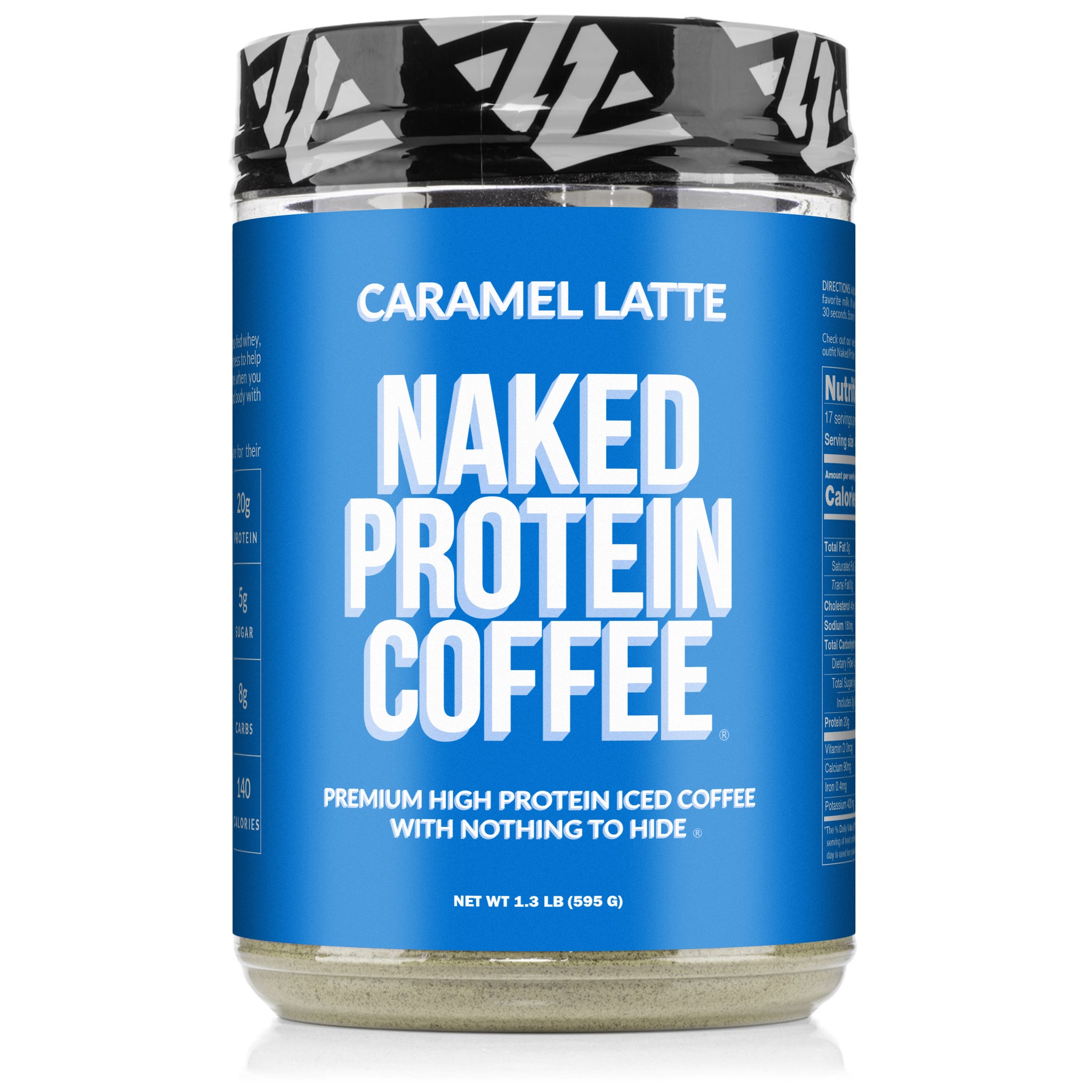Caramel Latte Protein Iced Coffee | Naked Protein Coffee - 17 Servings