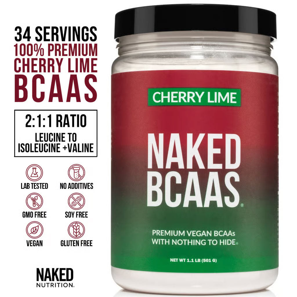 Cherry Lime Branched Chain Amino Acids | Naked BCAAs - 34 Servings - Image 3