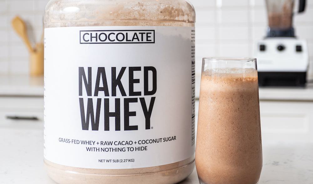 Add our chocolate grass-fed whey to protein shakes, smoothie bowls and baking. Best used in the morning, before a workout, or after a workout.