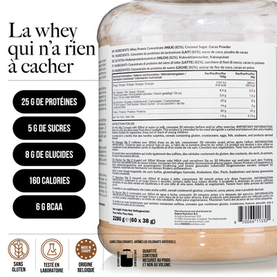 Protéines de Whey au Chocolat | Naked Chocolate Whey - 2280g