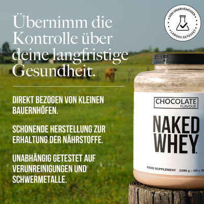 Schokoladen-Molkenproteinpulver | Naked Schokoladenmolke - 2280g